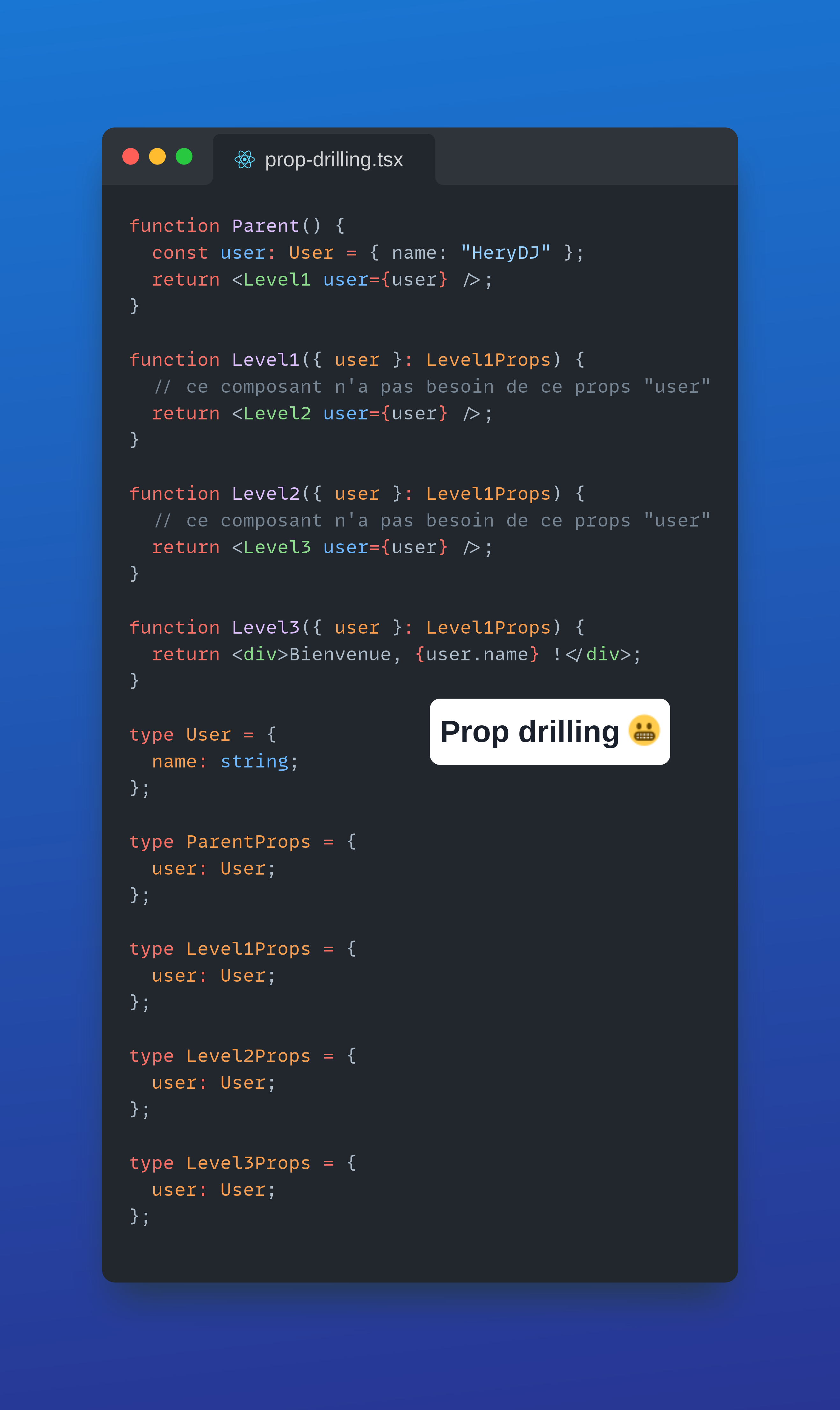 Prop Drilling en React 😬